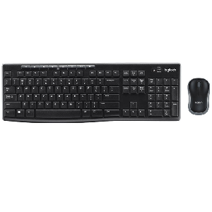  MK270, LOGITECH, Keyboard, Wireless Combo, BLACK.