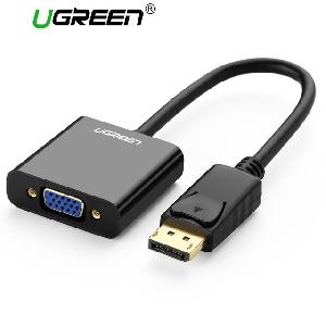 DP109 UGREEN (20415) Display Port DP Male to VGA Female Converter Black DP To VGA 