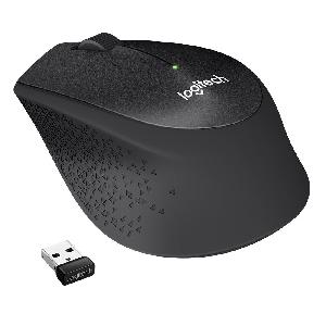 M330 Logitech Wireless Mouse SILENT PLUS BLACK-1000 DPI High Precision (105.4x67.9x38.4mm)L910-004909