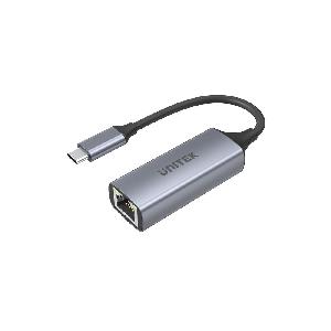 U1312A, UNITEK USB3.1 Type-C Gigabit Ethernet Adapter, Space Grey