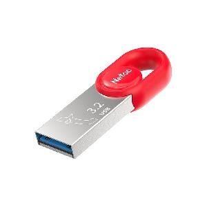  UM2, NETAC, Flash Memory, 128GB USB3.2 Red.