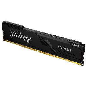 KF432C16BB1/16, kingston DDR4 CL16  DIMM FURY 16GB 3200MHz 288pin, Beast Black